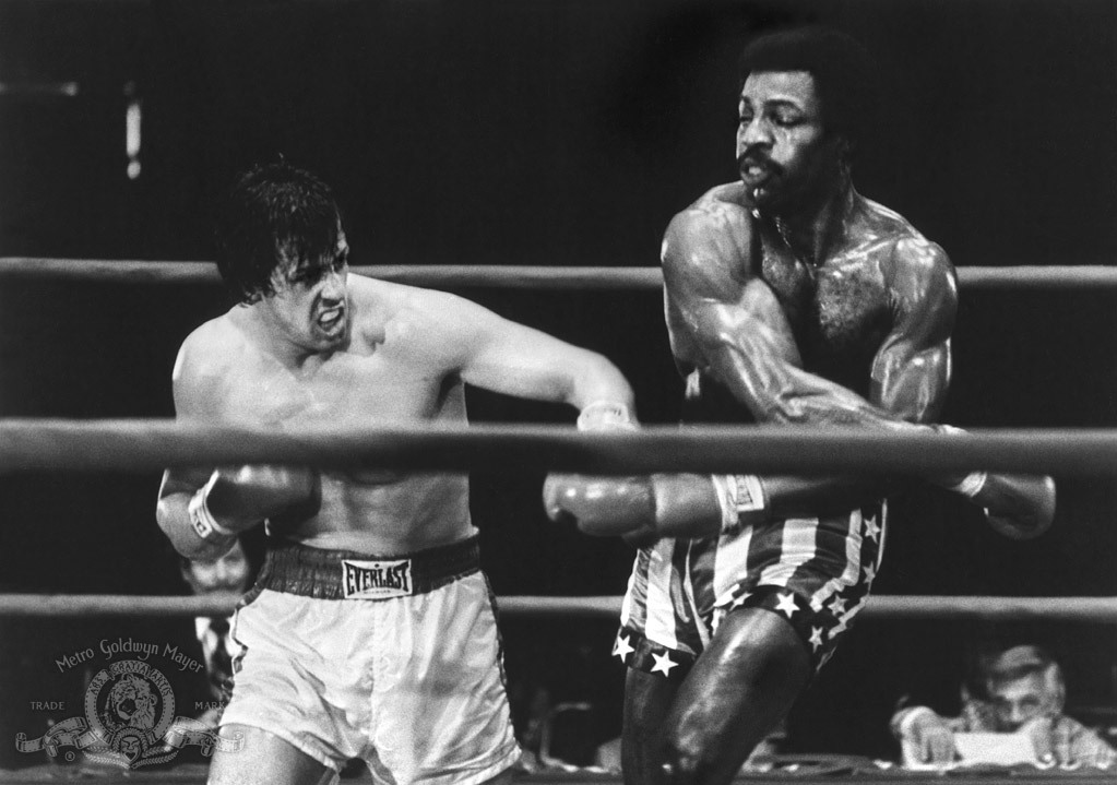 Still of Sylvester Stallone and Carl Weathers in Rocky (1976)