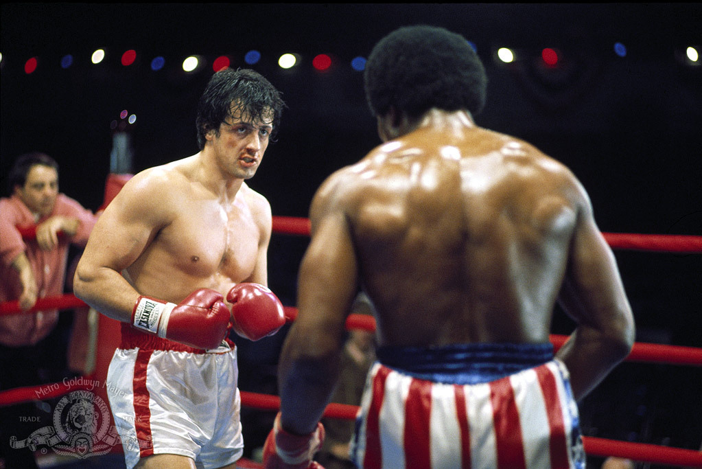 Still of Sylvester Stallone and Carl Weathers in Rocky (1976)