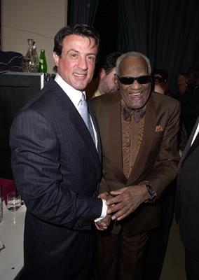 Sylvester Stallone and Ray Charles