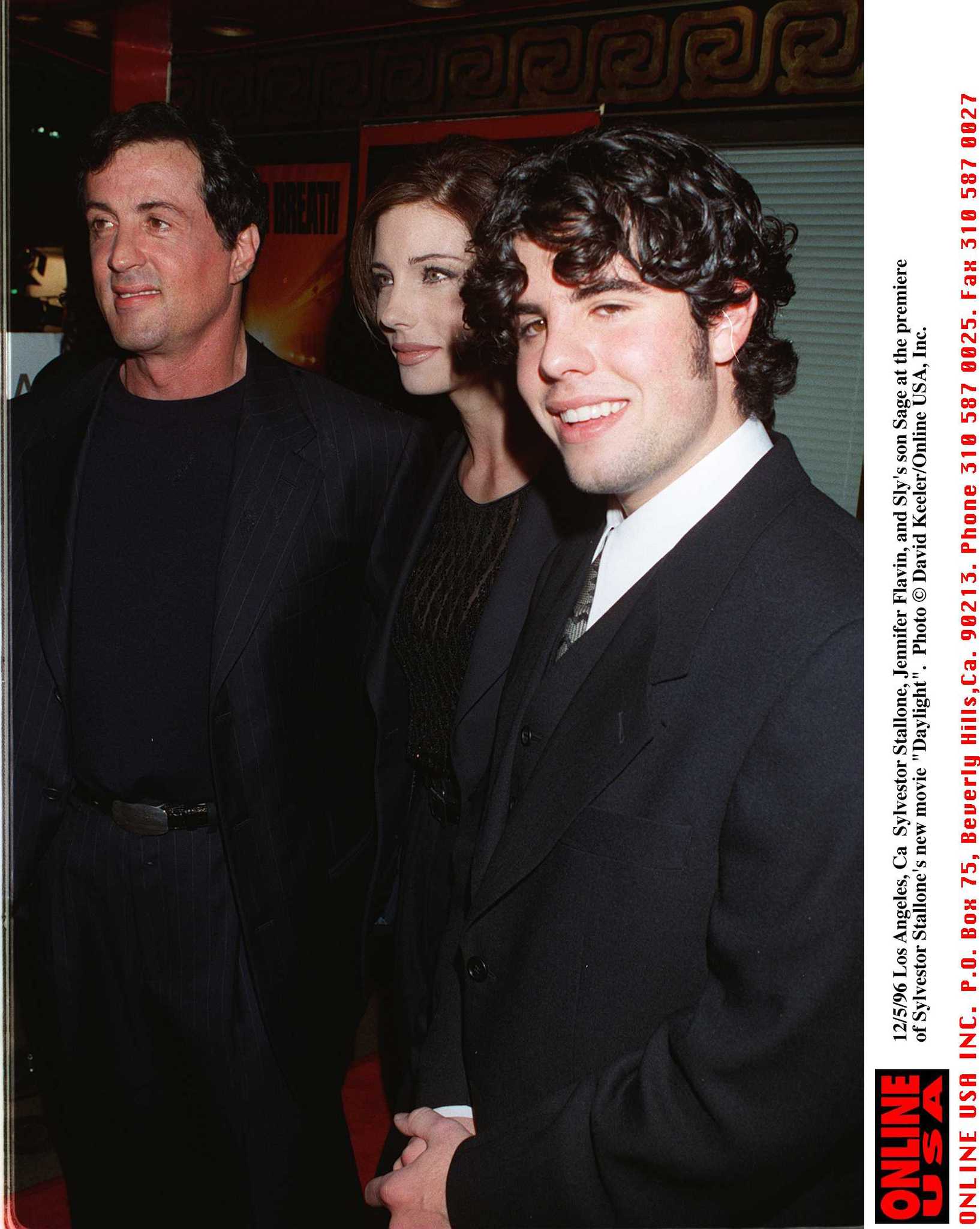 Sylvester Stallone, Jennifer Flavin and Sage Stallone