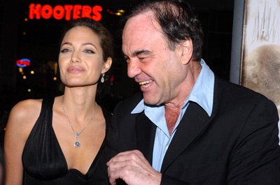 Oliver Stone and Angelina Jolie at event of Alexander (2004)