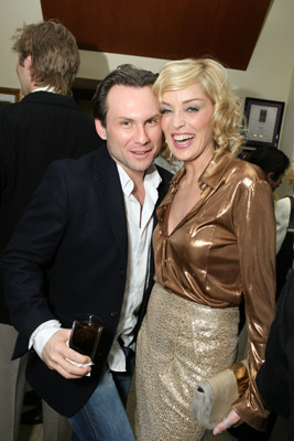 Christian Slater and Sharon Stone