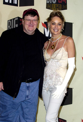 Sharon Stone and Michael Moore