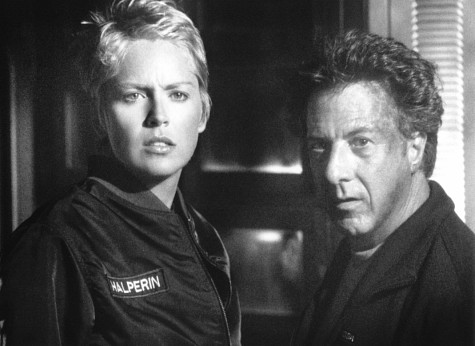 Still of Dustin Hoffman and Sharon Stone in Sphere (1998)