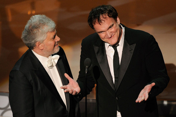 Quentin Tarantino and Pedro Almodóvar at event of The 82nd Annual Academy Awards (2010)