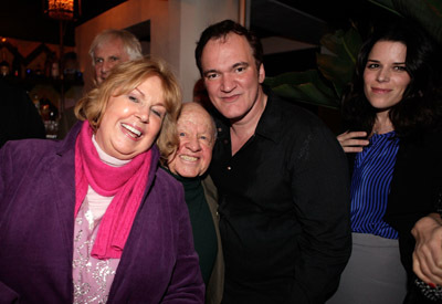 Neve Campbell, Quentin Tarantino, Mickey Rooney and Jan Rooney