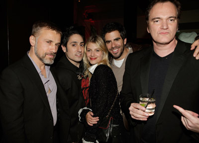 Quentin Tarantino, Mélanie Laurent, Eli Roth, Christoph Waltz and Omar Doom at event of Negarbingi sunsnukiai (2009)
