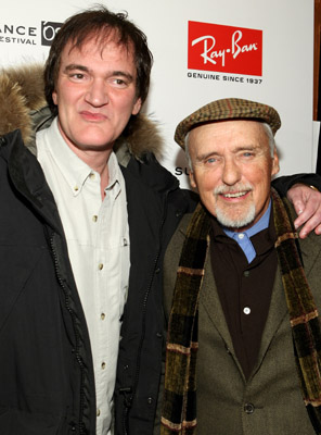 Quentin Tarantino and Dennis Hopper