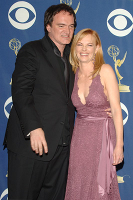 Quentin Tarantino and Marg Helgenberger