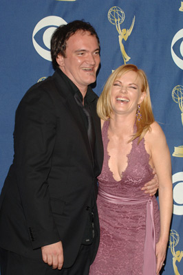 Quentin Tarantino and Marg Helgenberger