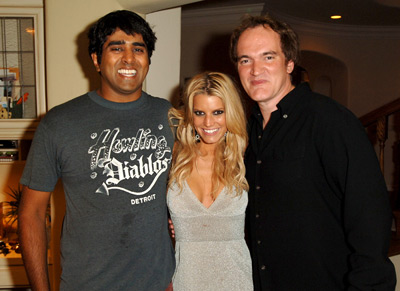 Quentin Tarantino, Jessica Simpson and Jay Chandrasekhar