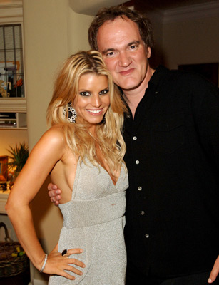 Quentin Tarantino and Jessica Simpson