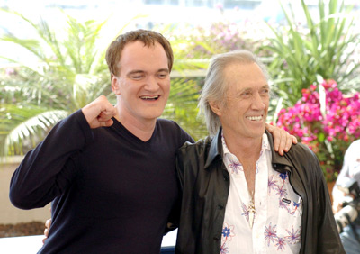 Quentin Tarantino and David Carradine at event of Nuzudyti Bila 2 (2004)