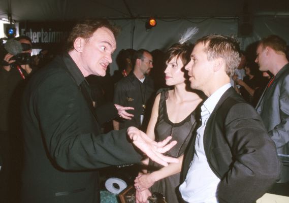 Quentin Tarantino, Chad Lowe and Hilary Swank