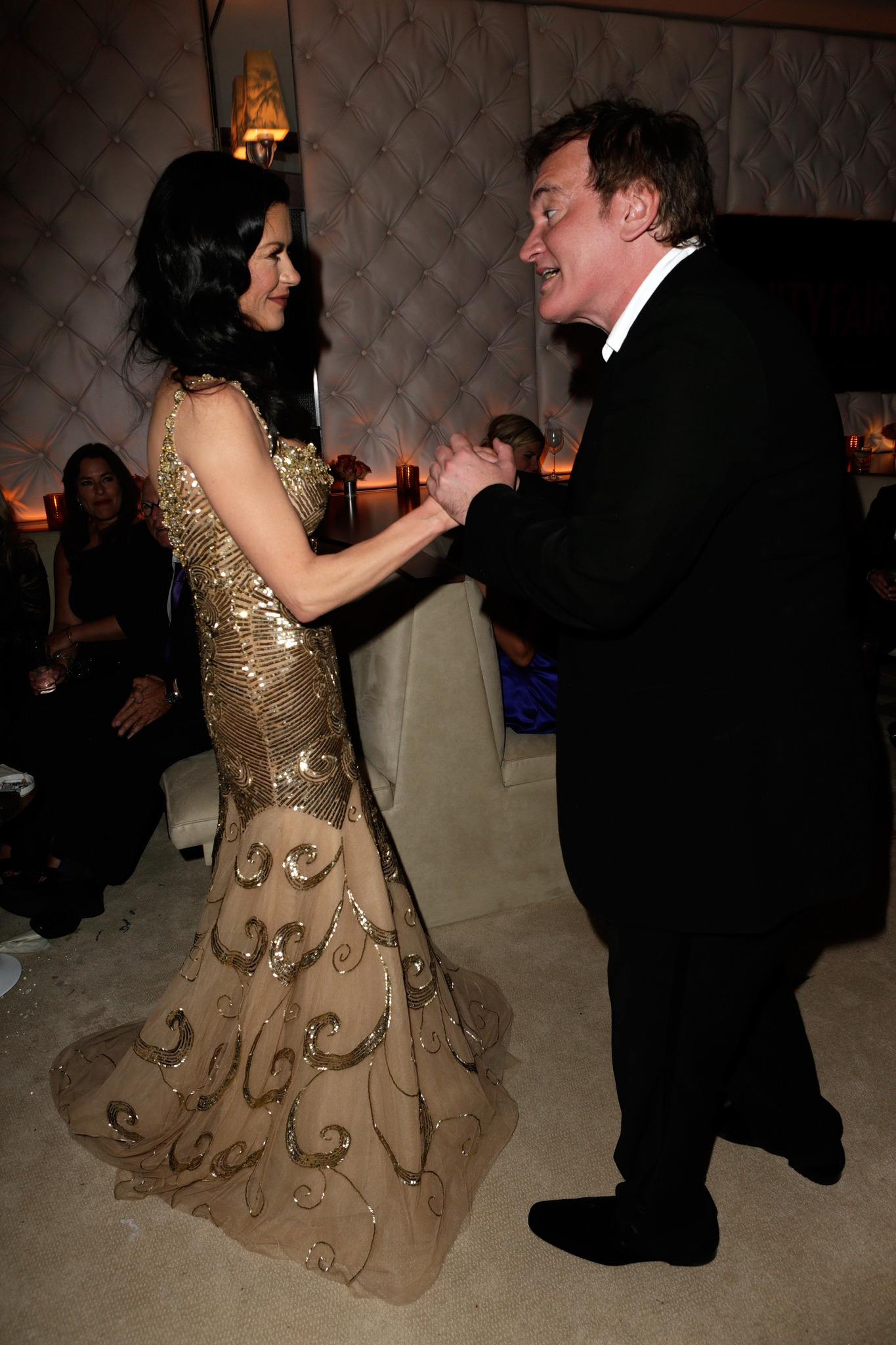 Quentin Tarantino and Catherine Zeta-Jones