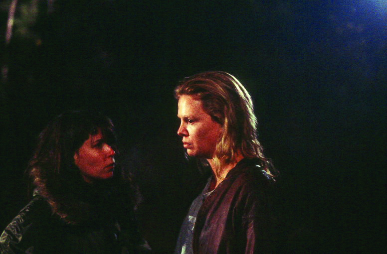 Still of Charlize Theron and Patty Jenkins in Monster (2003)
