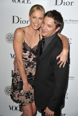 Charlize Theron and Jeremy Renner