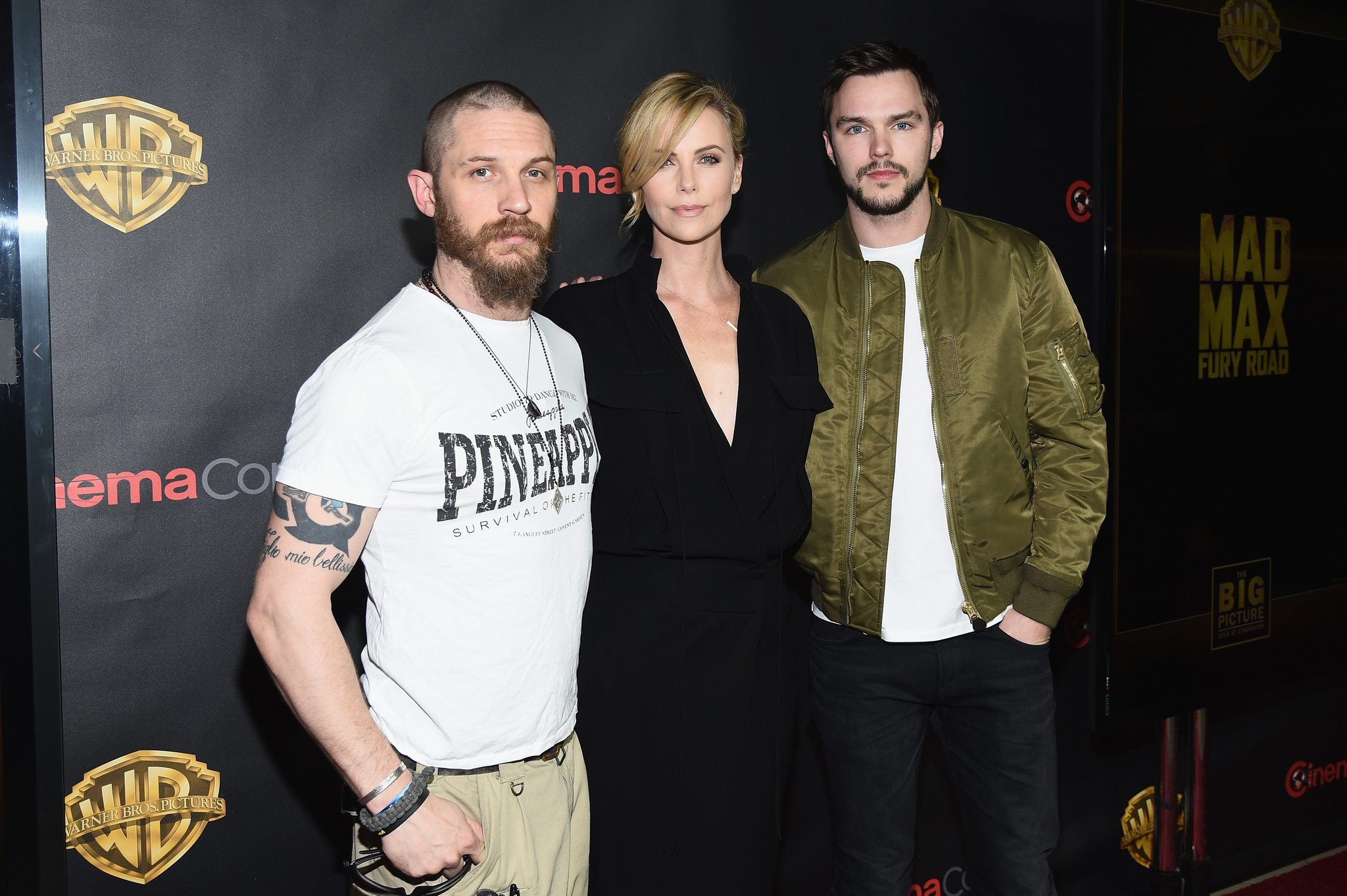 Charlize Theron, Tom Hardy and Nicholas Hoult