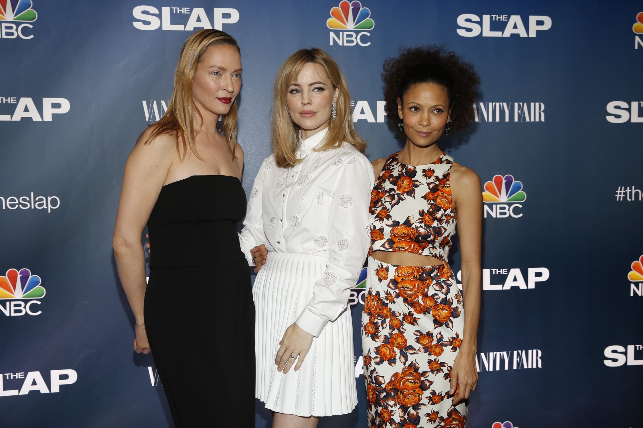 Uma Thurman, Melissa George and Thandie Newton at event of The Slap (2015)