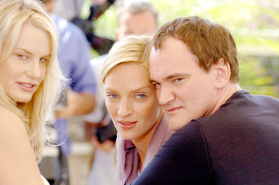 Quentin Tarantino, Uma Thurman and Daryl Hannah at event of Nuzudyti Bila 2 (2004)