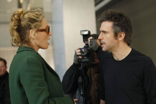 Still of Uma Thurman and Jack Davenport in Smash (2012)