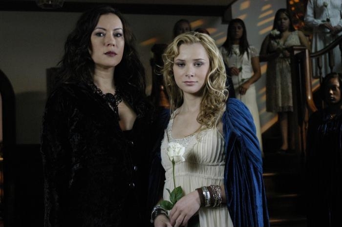 Still of Jennifer Tilly and Mika Boorem in The Initiation of Sarah (2006)