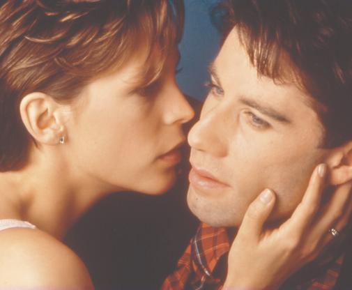 Still of Jamie Lee Curtis and John Travolta in Perfect (1985)