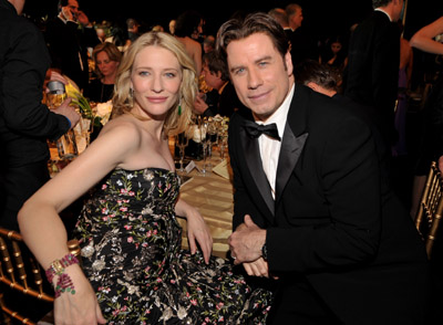 John Travolta and Cate Blanchett at event of 14th Annual Screen Actors Guild Awards (2008)