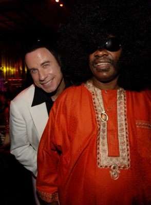 John Travolta and Stevie Wonder