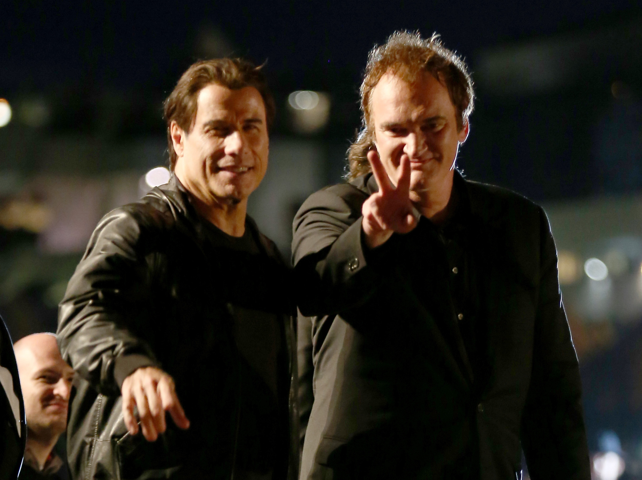 Quentin Tarantino and John Travolta at event of Bulvarinis skaitalas (1994)