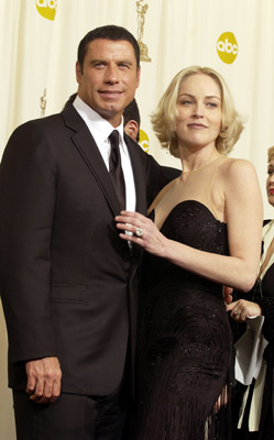 Sharon Stone and John Travolta