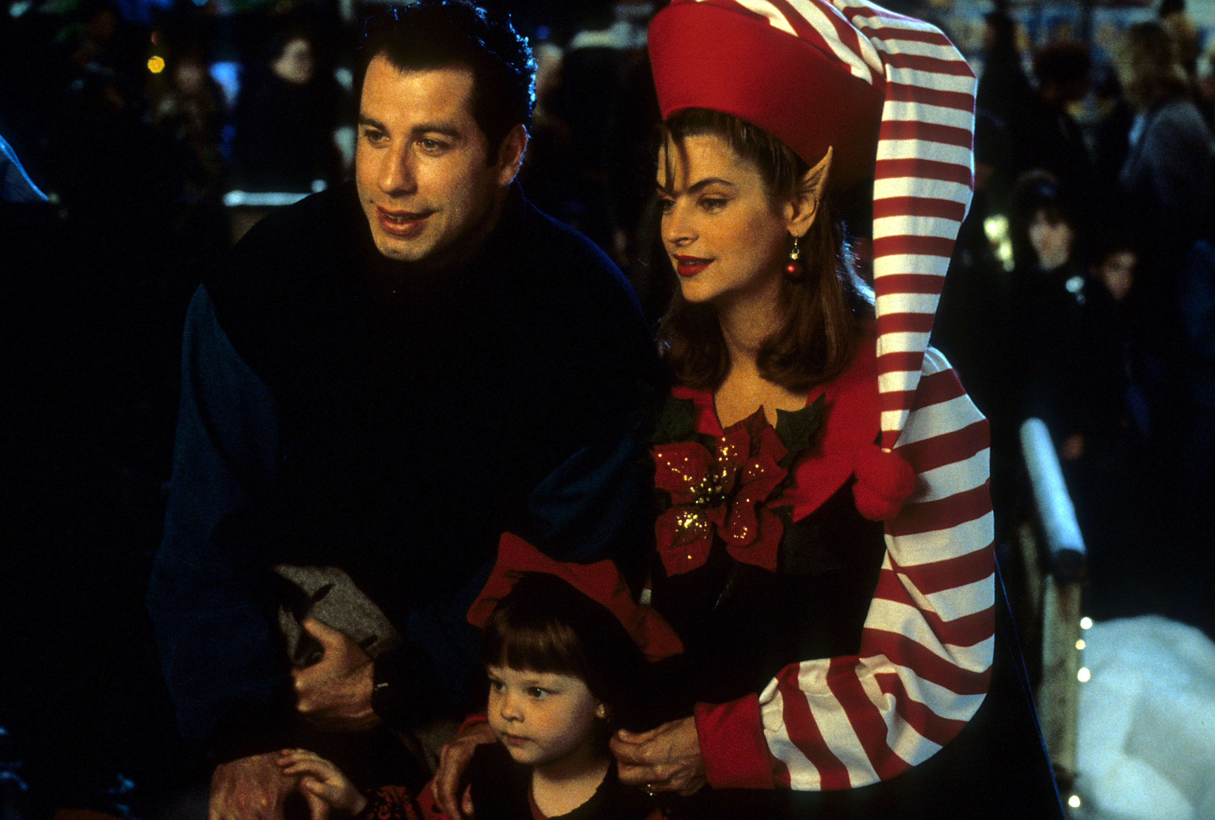 Still of John Travolta and Kirstie Alley in Look Who's Talking (1989)