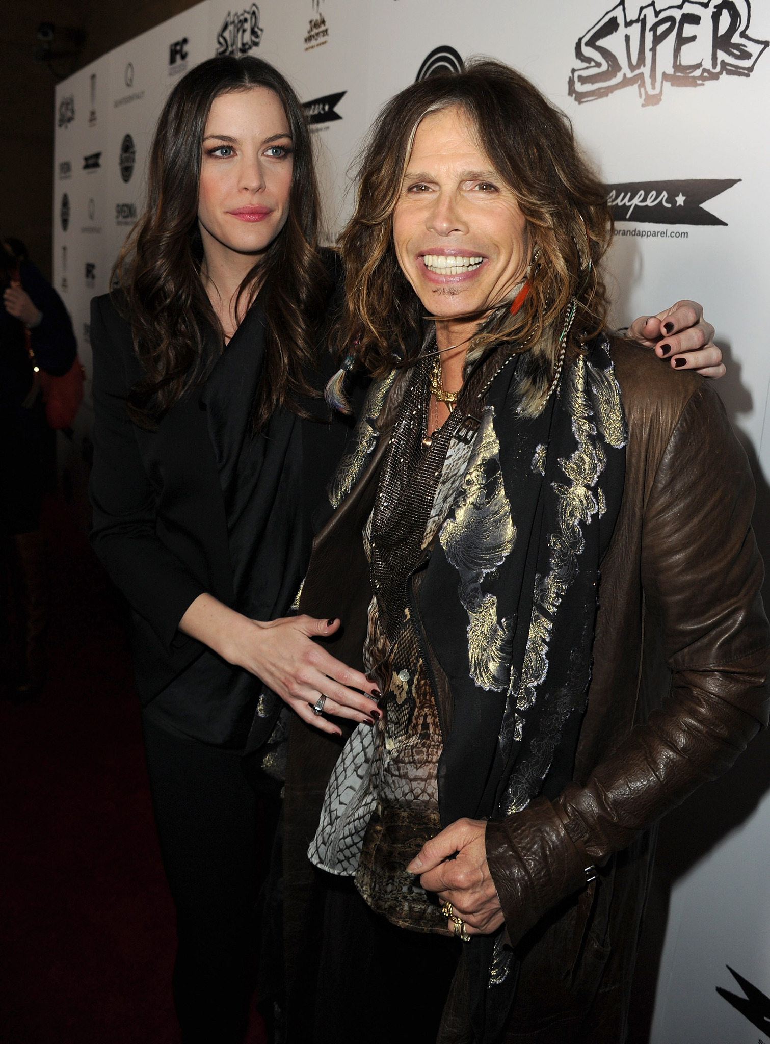 Liv Tyler and Steven Tyler at event of Super (2010)