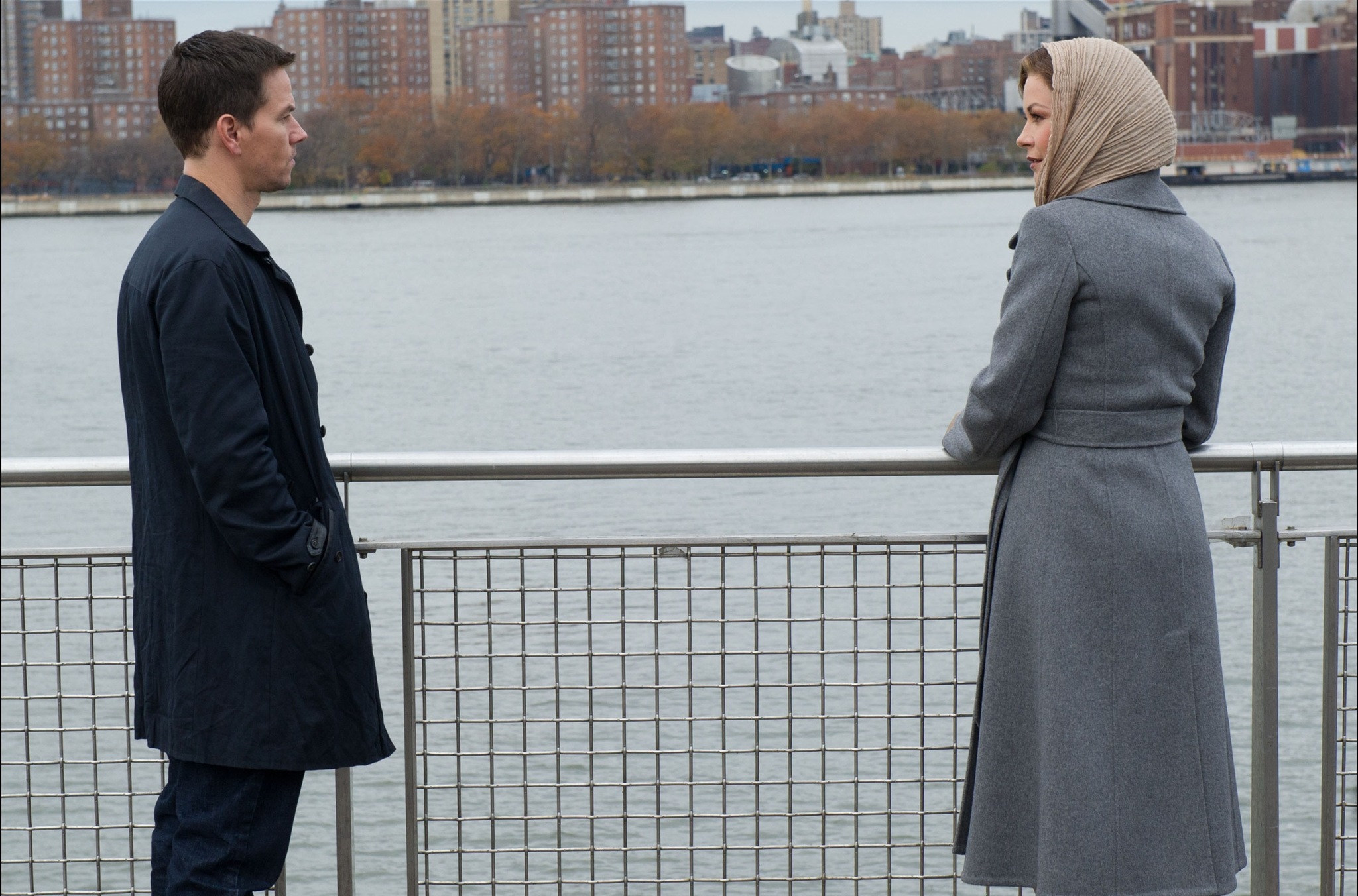 Still of Mark Wahlberg and Catherine Zeta-Jones in Broken City (2013)