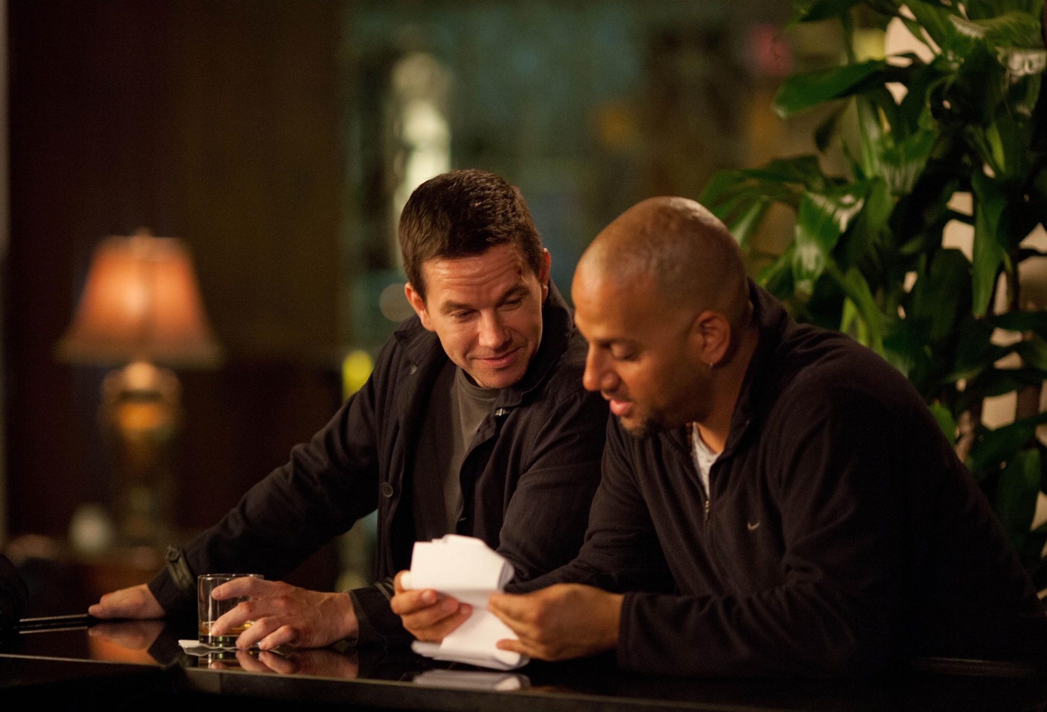 Still of Mark Wahlberg and Allen Hughes in Broken City (2013)