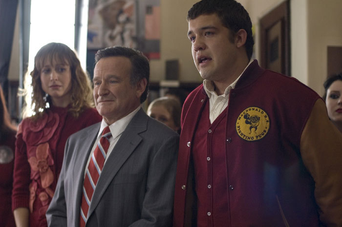Still of Robin Williams, Alexie Gilmore and Zachary Vitale in World's Greatest Dad (2009)