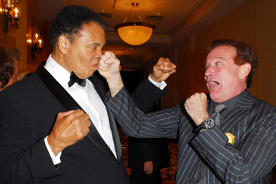 Robin Williams and Muhammad Ali