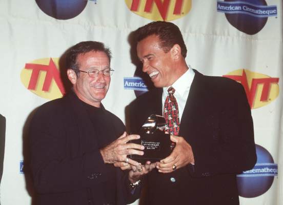 Arnold Schwarzenegger and Robin Williams