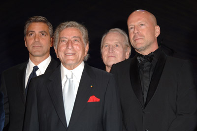 Paul Newman, George Clooney, Bruce Willis and Tony Bennett