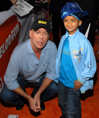 Bruce Willis and Jaden Smith