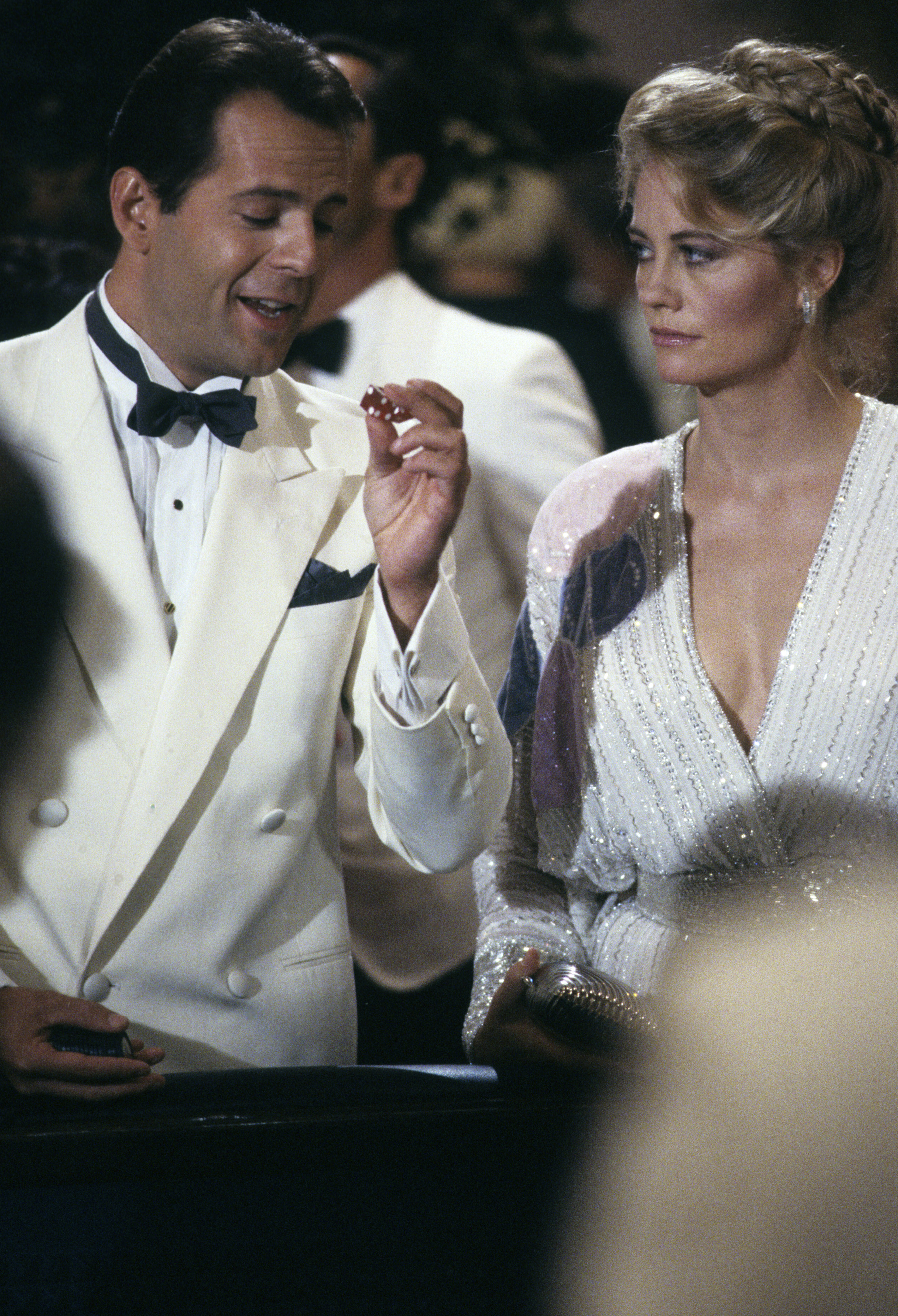 Still of Bruce Willis and Cybill Shepherd in Moonlighting (1985)