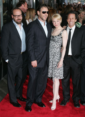 Russell Crowe, Renée Zellweger, Brian Grazer and Paul Giamatti at event of Cinderella Man (2005)