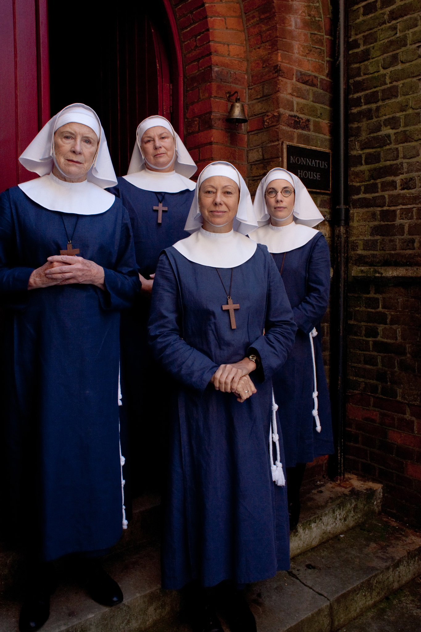 Still of Jenny Agutter, Pam Ferris, Judy Parfitt and Laura Main in Call the Midwife (2012)