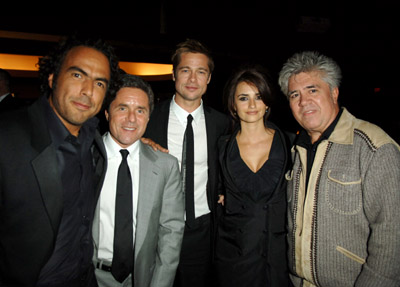 Brad Pitt, Pedro Almodóvar, Penélope Cruz and Alejandro González Iñárritu