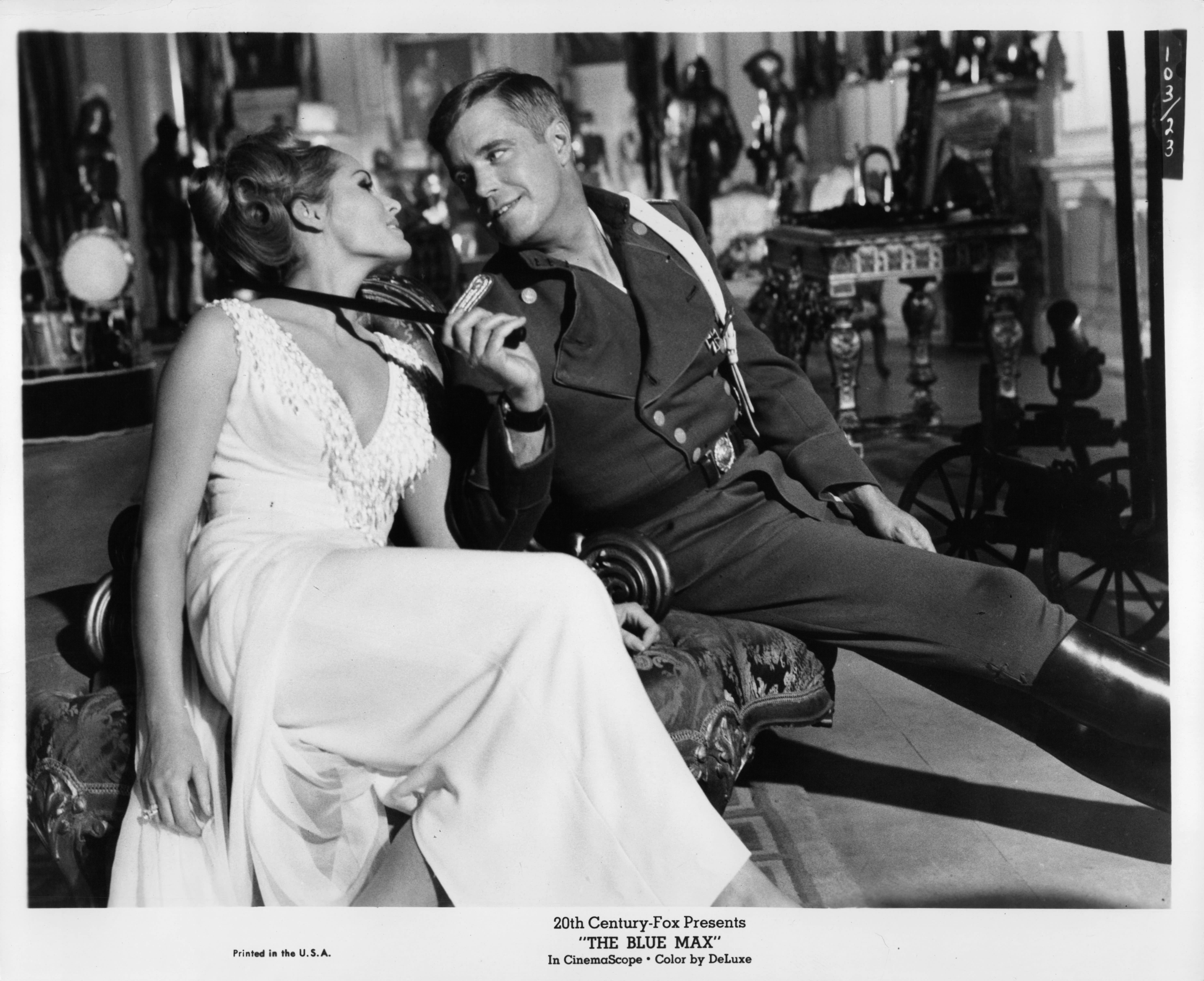 Still of Ursula Andress and George Peppard in The Blue Max (1966)