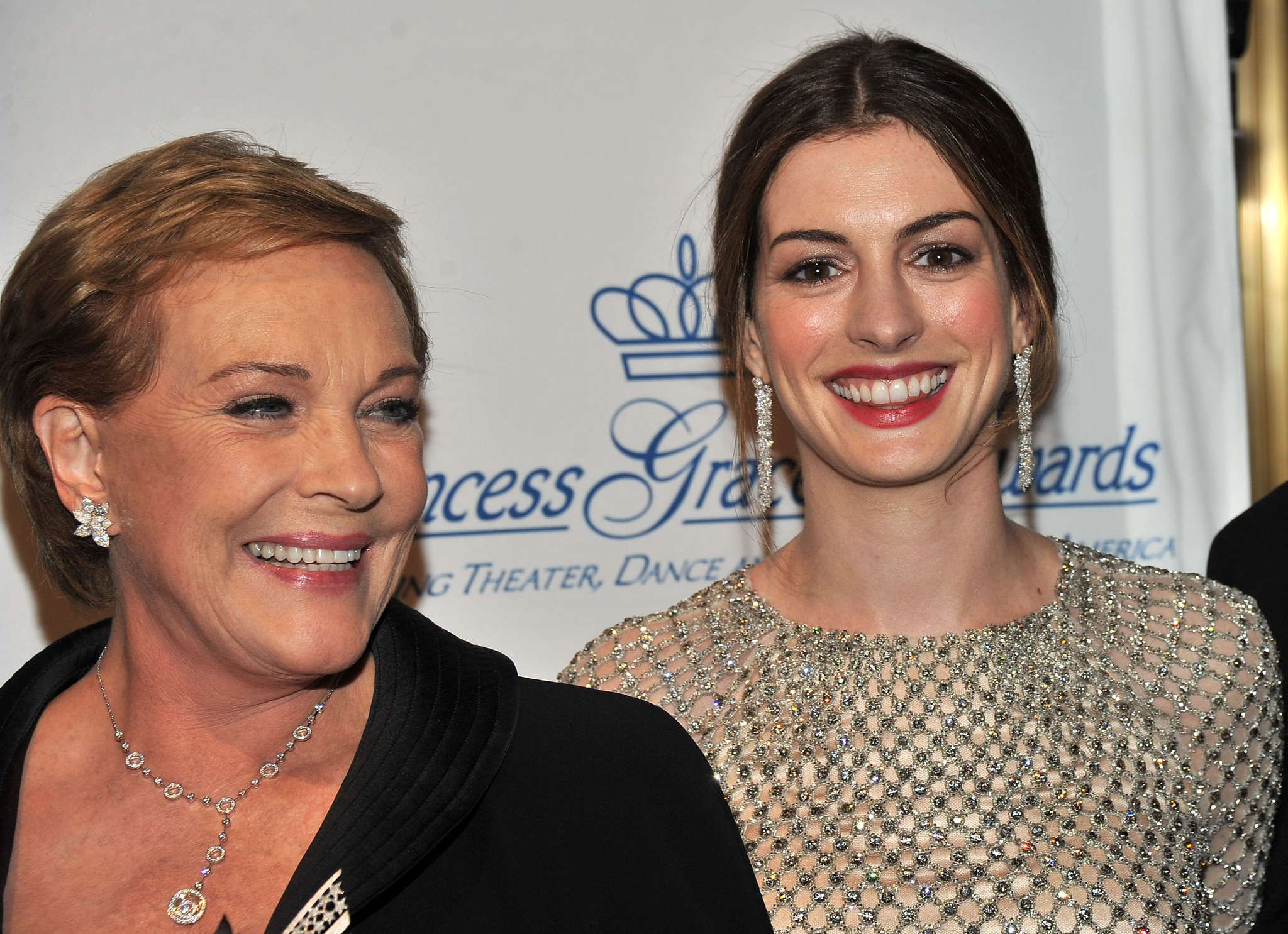 Julie Andrews and Anne Hathaway