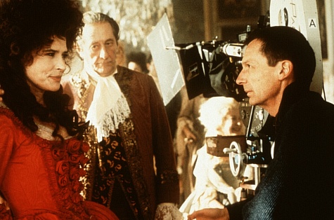 Fanny Ardant, Patrice Leconte and Jean Rochefort in Ridicule (1996)
