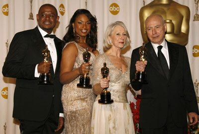 Alan Arkin, Helen Mirren, Forest Whitaker and Jennifer Hudson at event of The 79th Annual Academy Awards (2007)