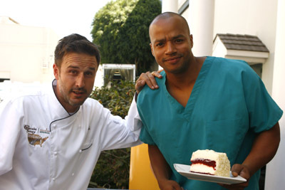 David Arquette and Donald Faison