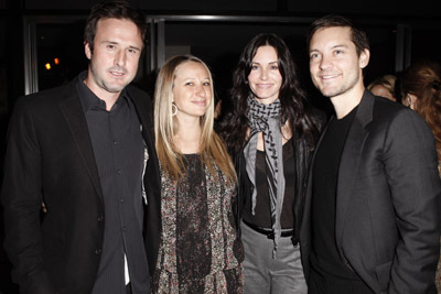 David Arquette, Courteney Cox and Tobey Maguire